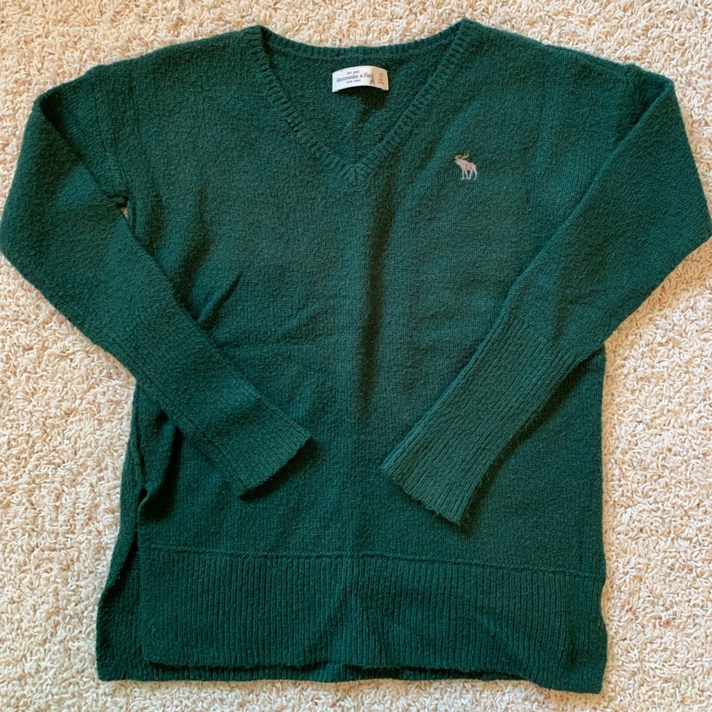 Abercrombie & Fitch Green Sweater